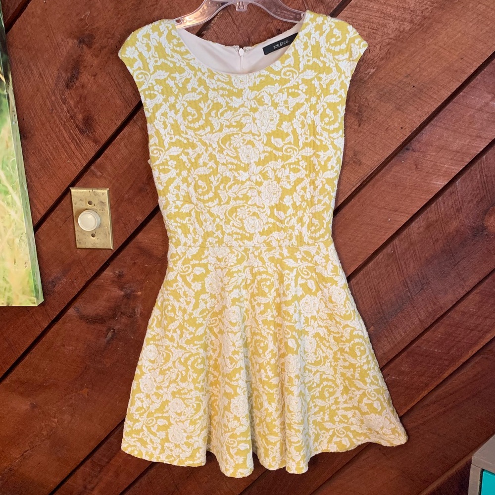Vintage print Ark & Co. Floral Aline Dress Womens Small - Picture 3 of 9